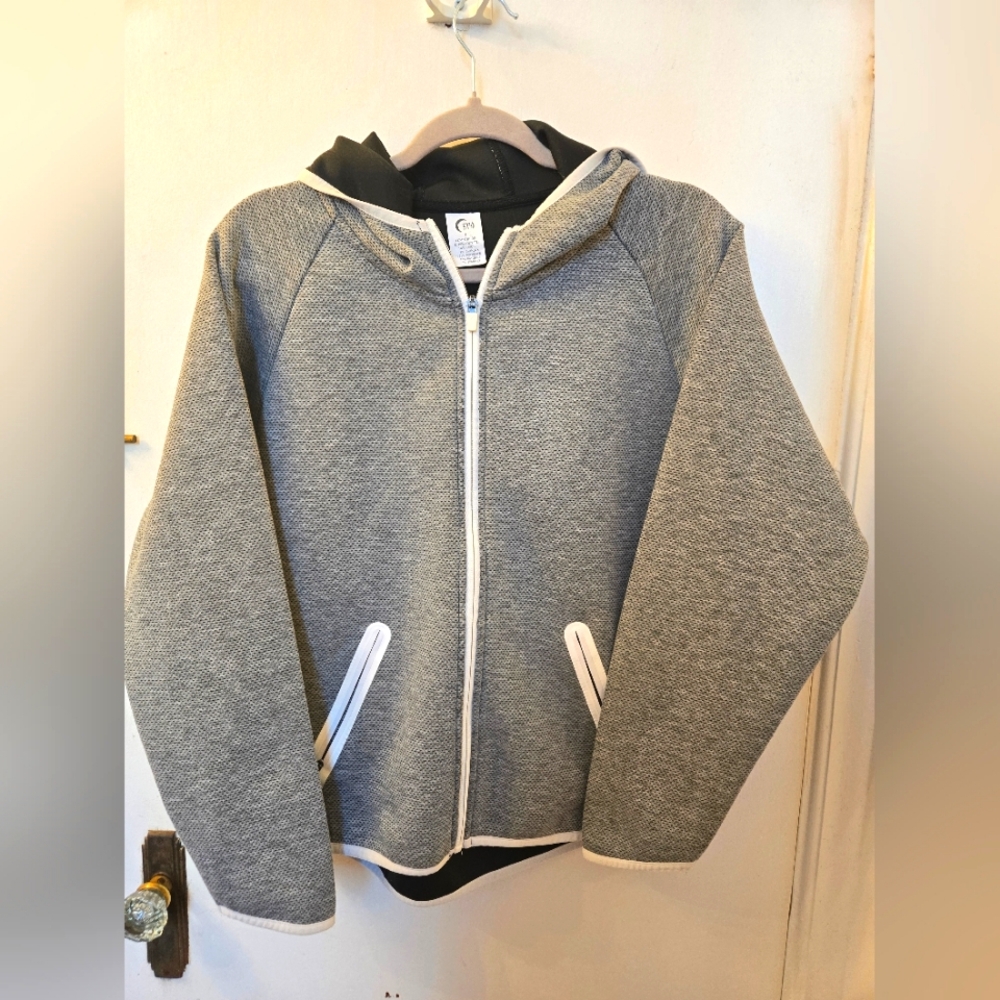 Zyia girls Gray Hooded Jacket size lg